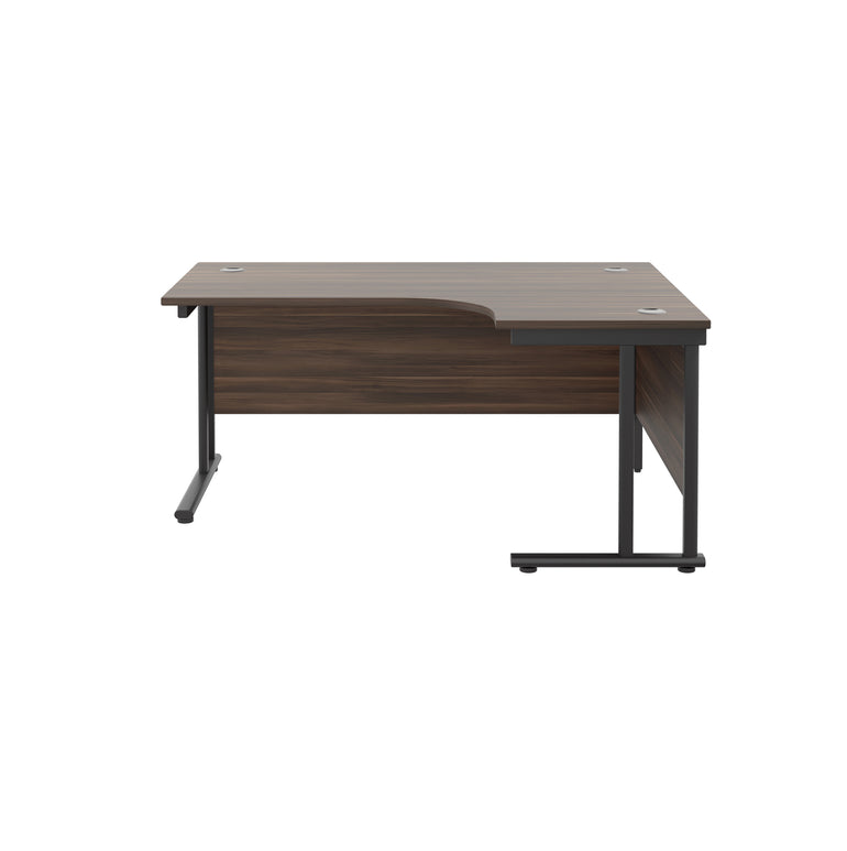 Twin Upright Right Hand 1600mm Crescent Desk