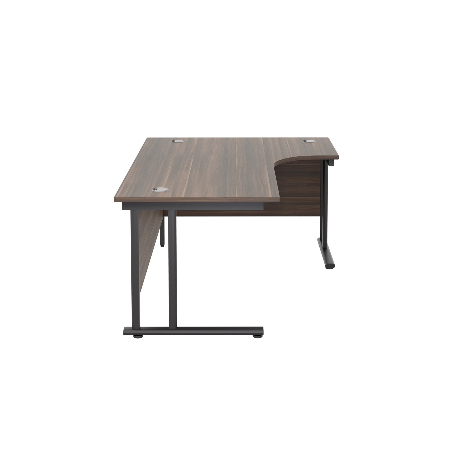 Twin Upright Right Hand 1600mm Crescent Desk