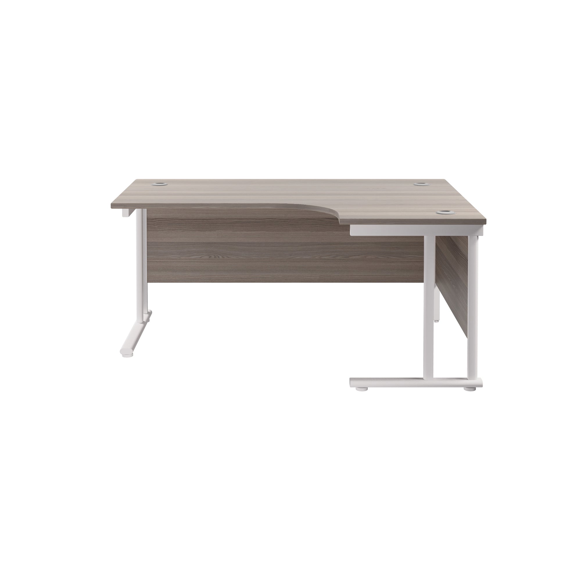 Twin Upright Right Hand 1600mm Crescent Desk