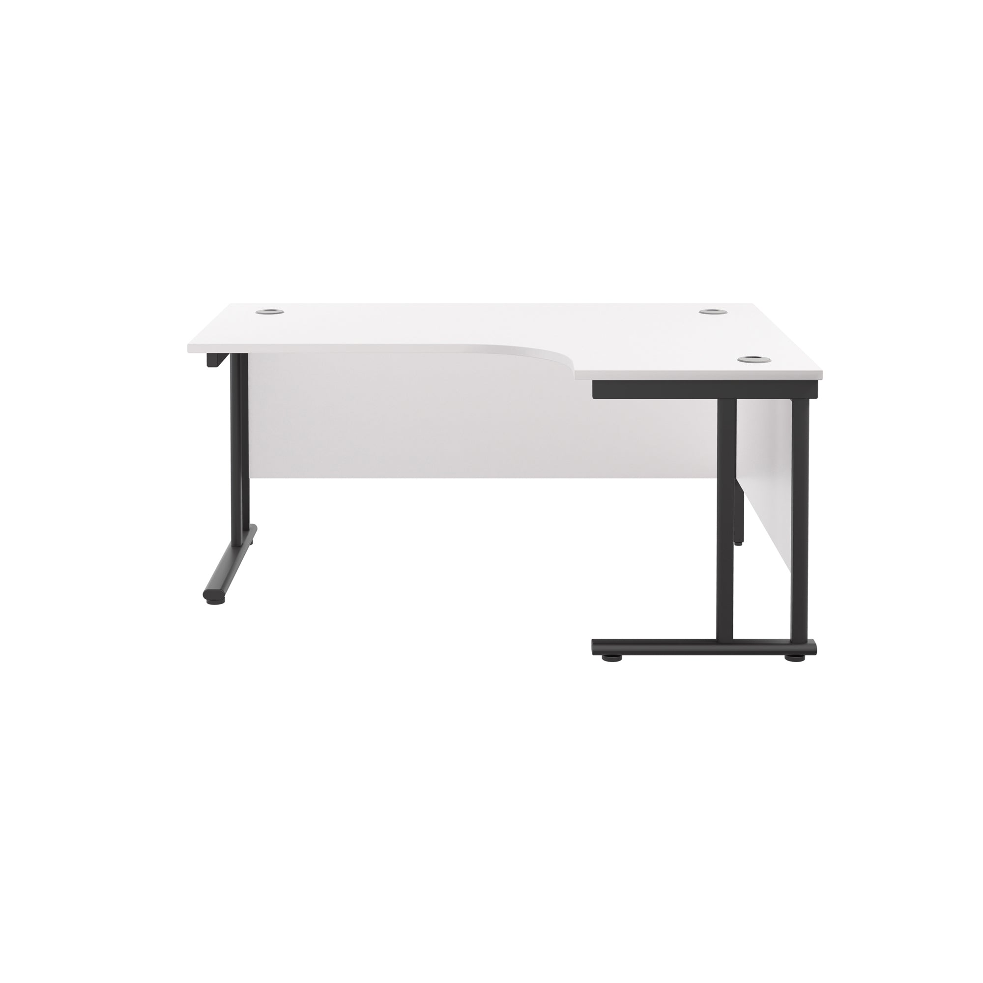 Twin Upright Right Hand 1600mm Crescent Desk