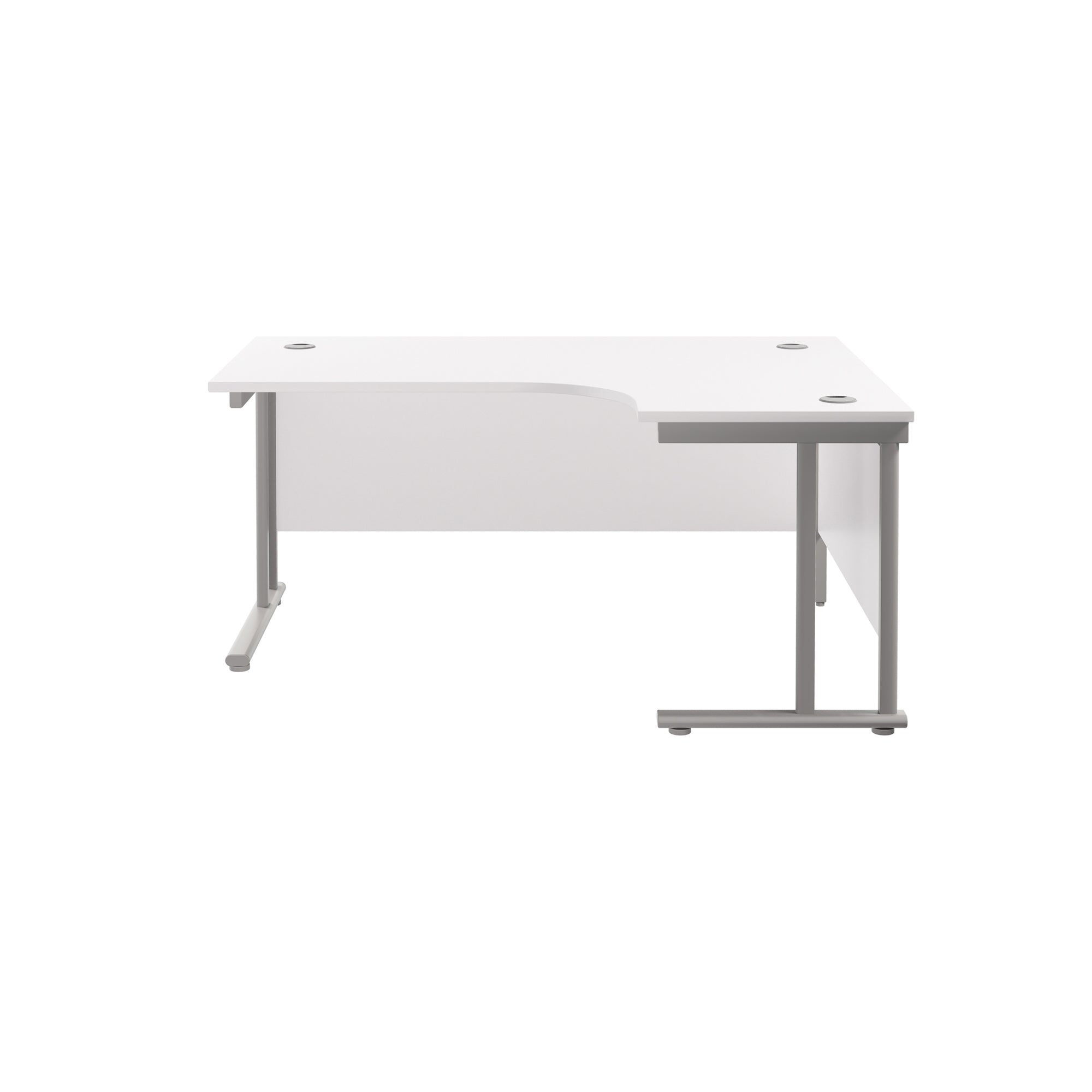 Twin Upright Right Hand 1600mm Crescent Desk