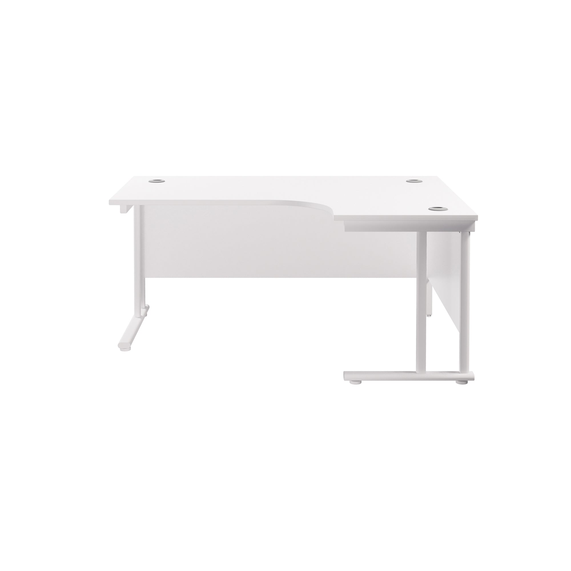 Twin Upright Right Hand 1600mm Crescent Desk