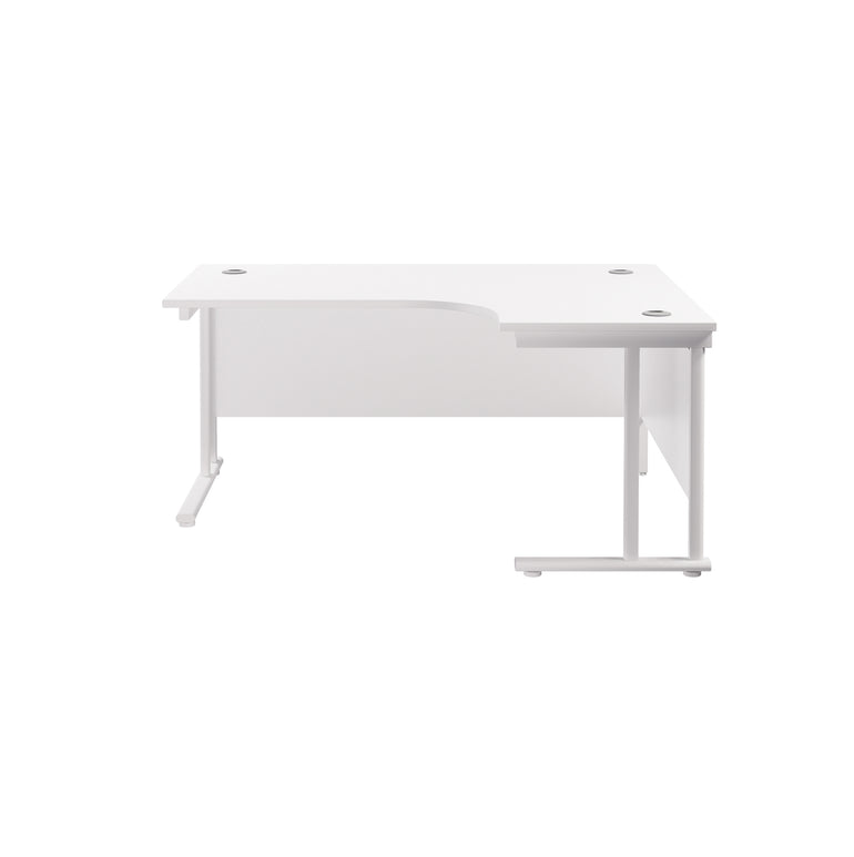 Twin Upright Right Hand 1600mm Crescent Desk