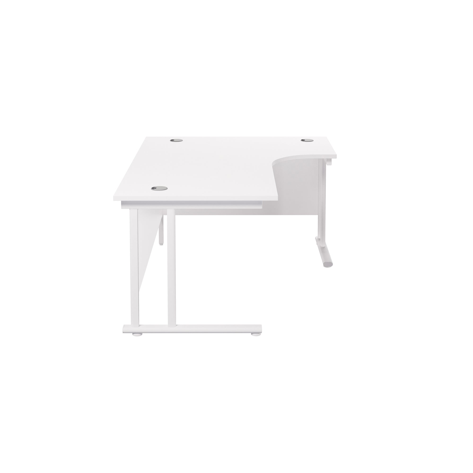 Twin Upright Right Hand 1600mm Crescent Desk