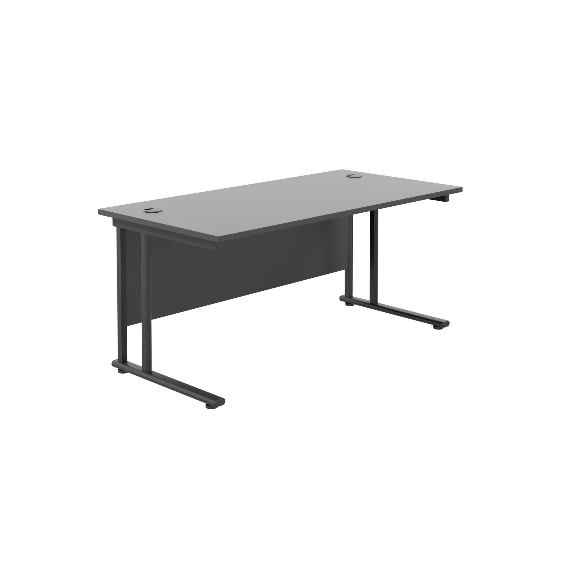 Twin Upright Straight 1600mm Desk
