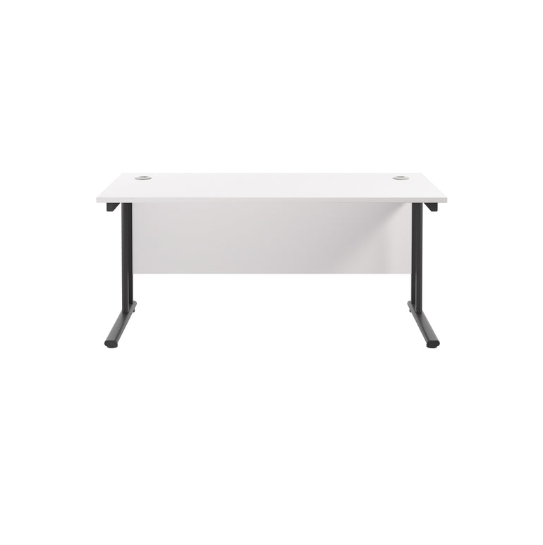 Twin Upright Straight 1600mm Desk