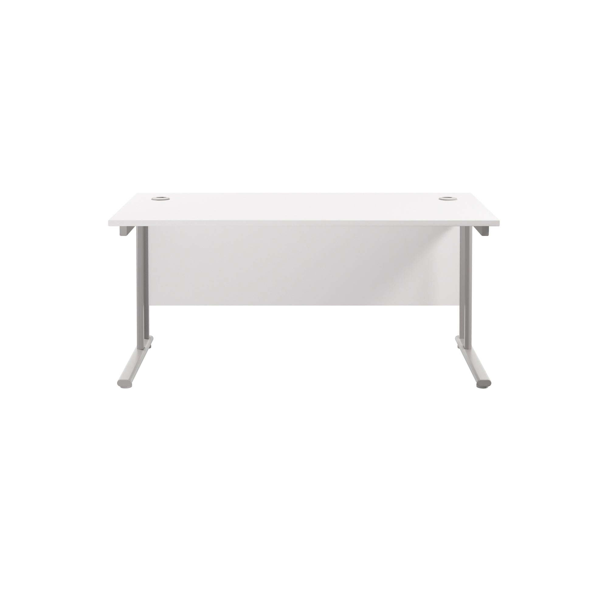 Twin Upright Straight 1600mm Desk
