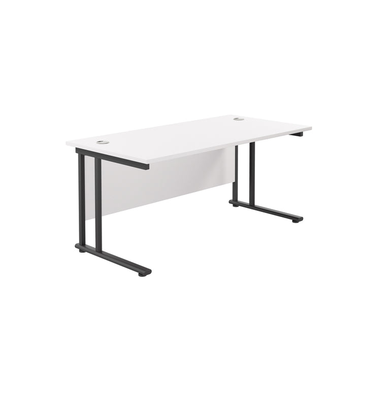 Twin Upright Straight 1800mm Desk