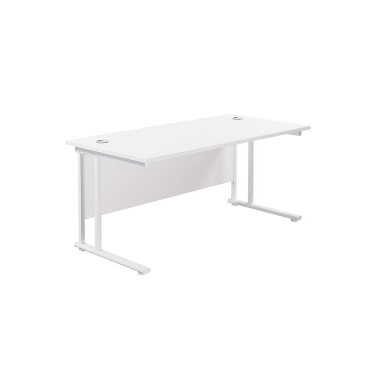 Twin Upright Straight 1800mm Desk