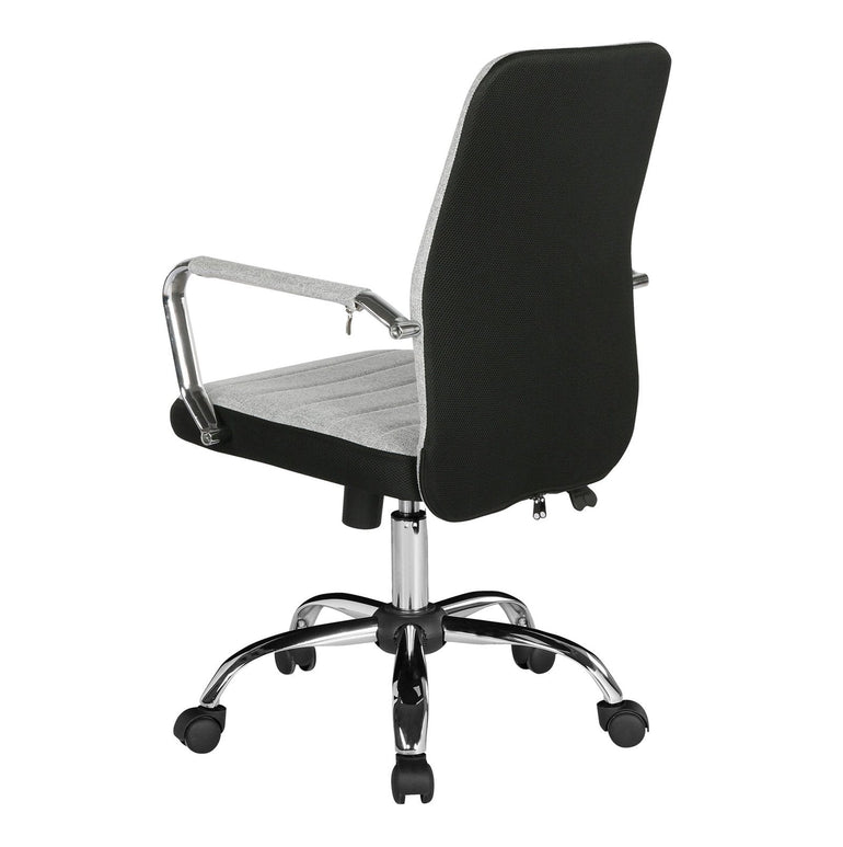 Tempo high back fabric operators chair with mesh trim - grey - Office Products Online