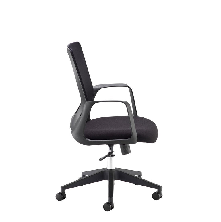 Toto mesh back operator chair with fabric seat and black base - Office Products Online