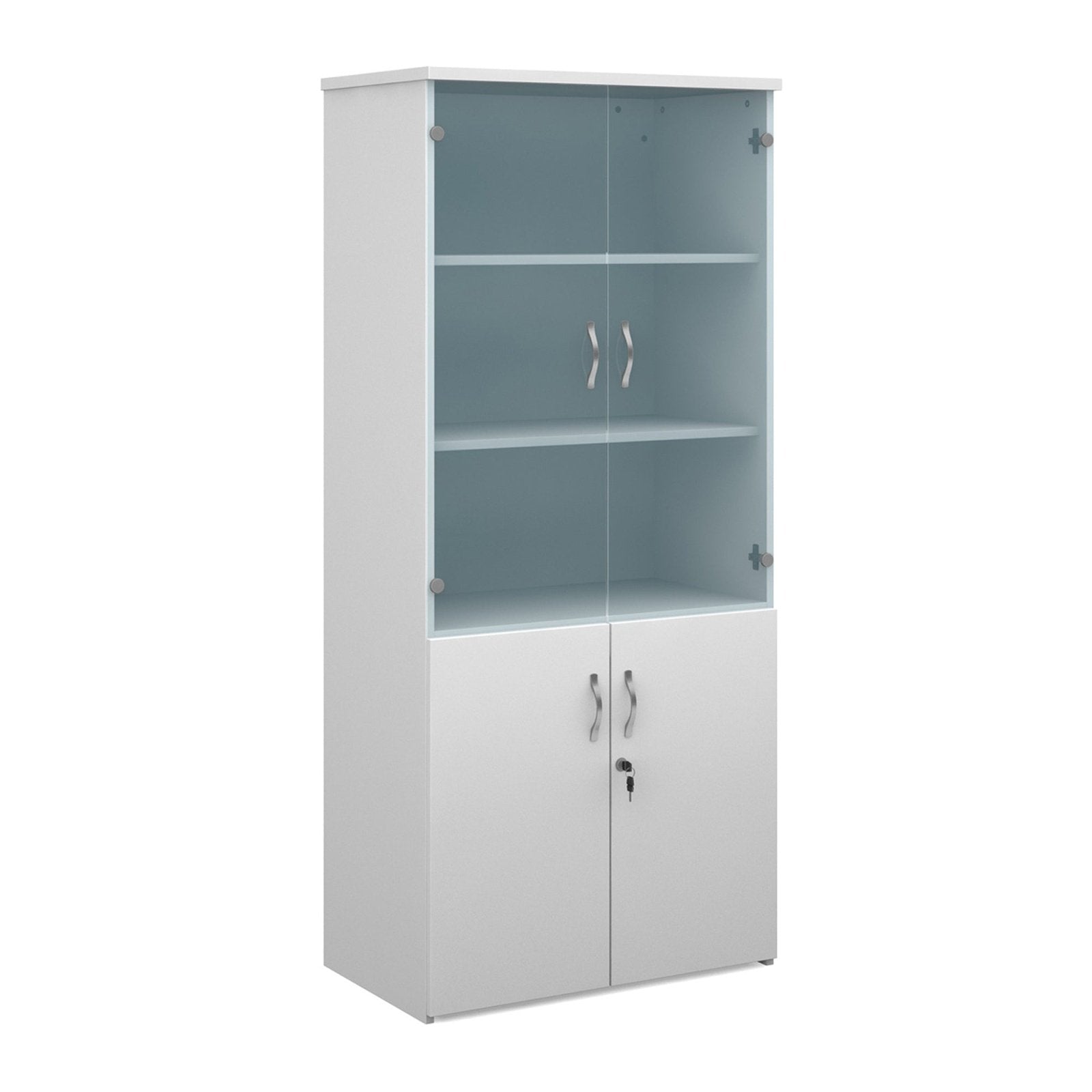 Universal combination unit with glass upper doors - Office Products Online