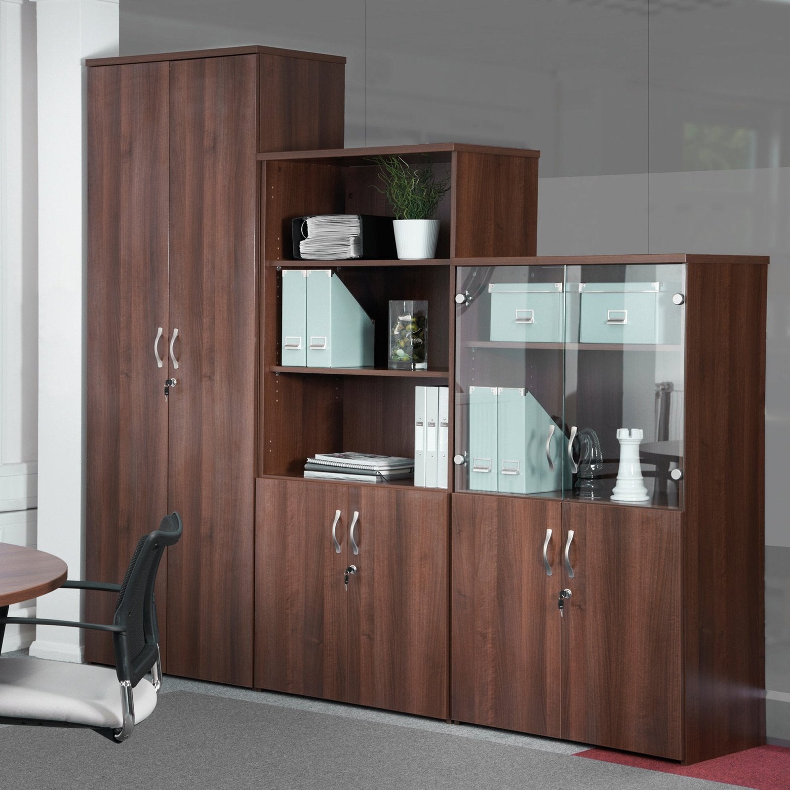 Universal storage extra shelf - grey oak - Office Products Online