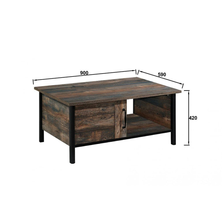 Willow Dark Oak Coffee Table allhomely