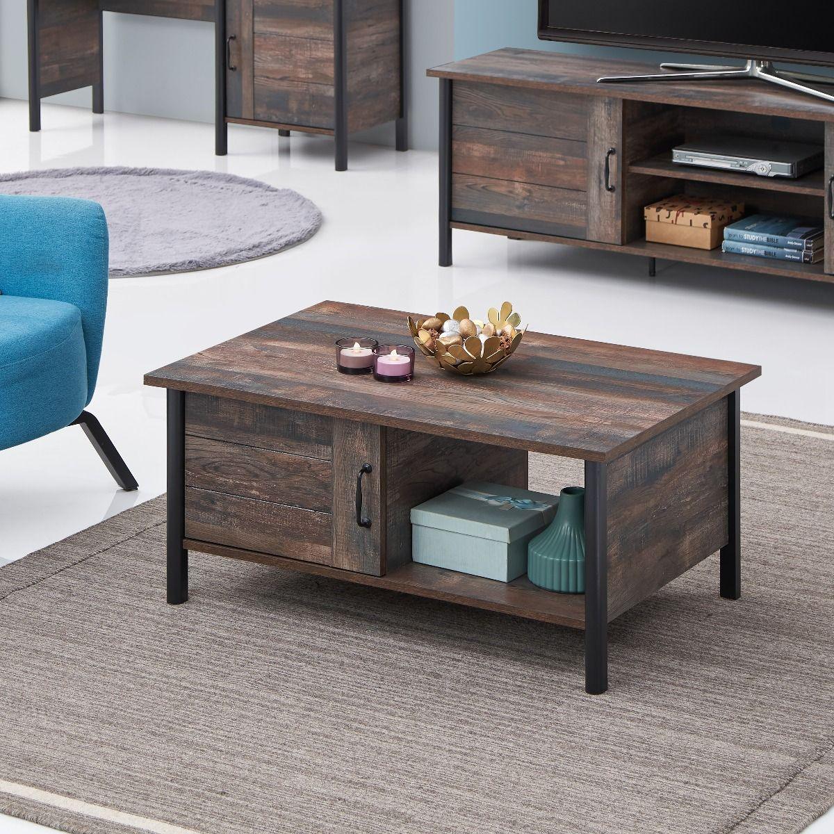 Willow Dark Oak Coffee Table allhomely