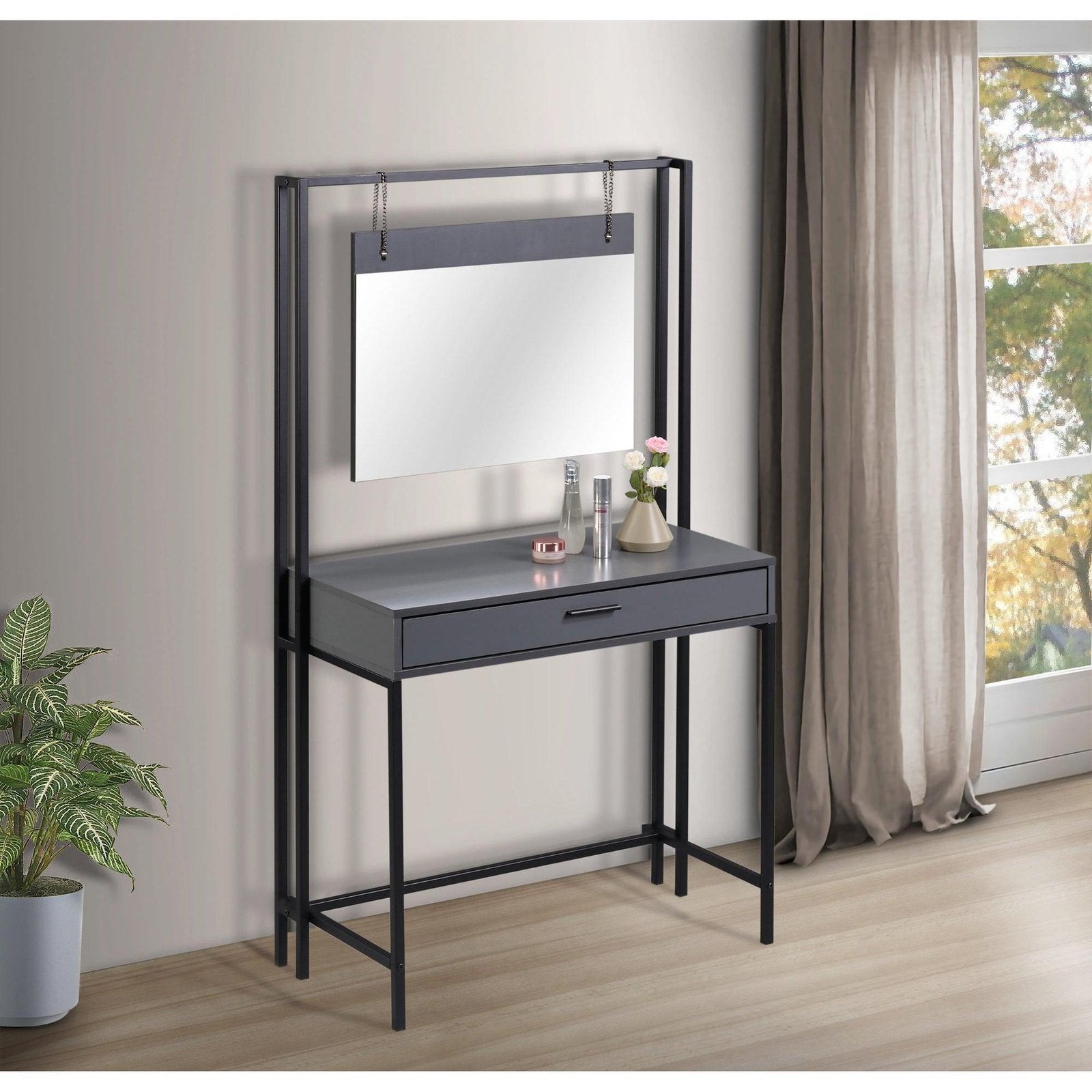 Zahra Dressing Table Drawer Mirror allhomely