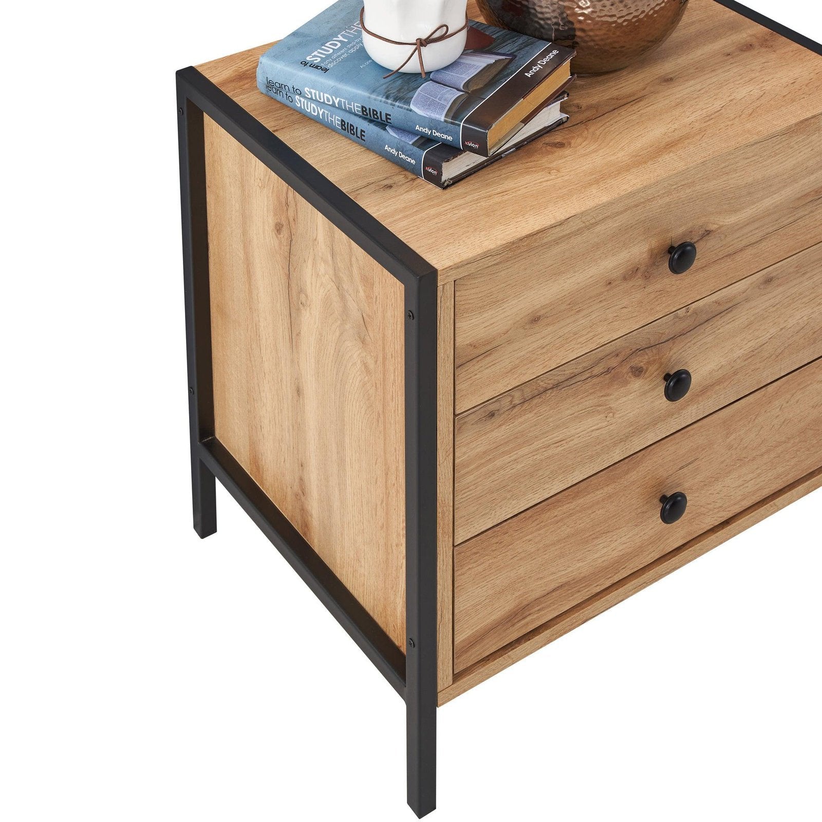 Zahra Nightstand Drawers allhomely