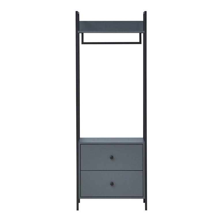 Zahra Open Wardrobe Drawers Hanging Rail allhomely