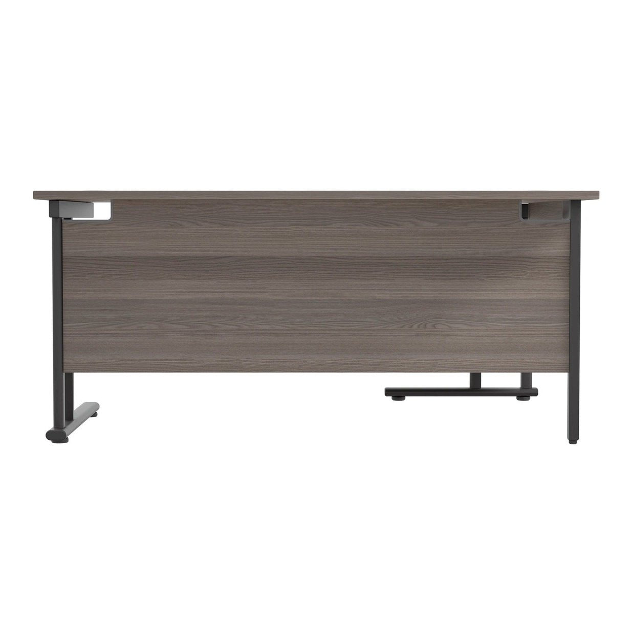 Twin Upright Left Hand 1600mm Crescent Desk