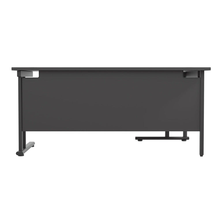 Twin Upright Left Hand 1600mm Crescent Desk