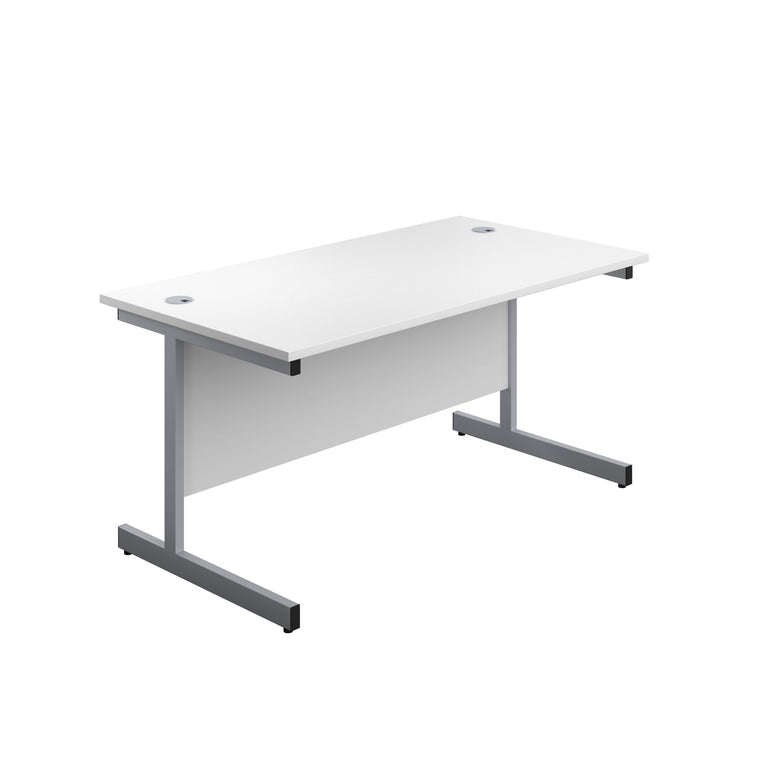 Single Upright Straight 1600mm Desk & Mobile Pedestal