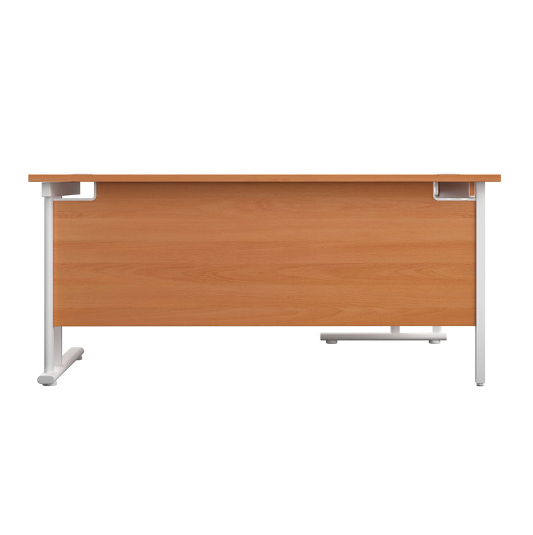 Twin Upright Left Hand 1600mm Crescent Desk