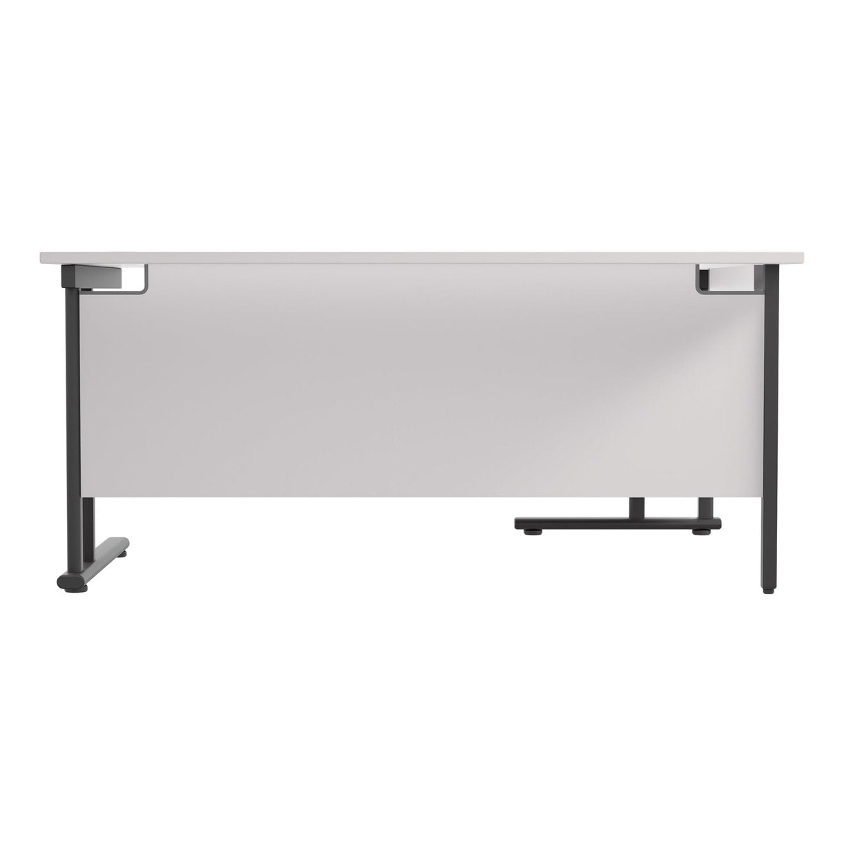 Twin Upright Left Hand 1600mm Crescent Desk