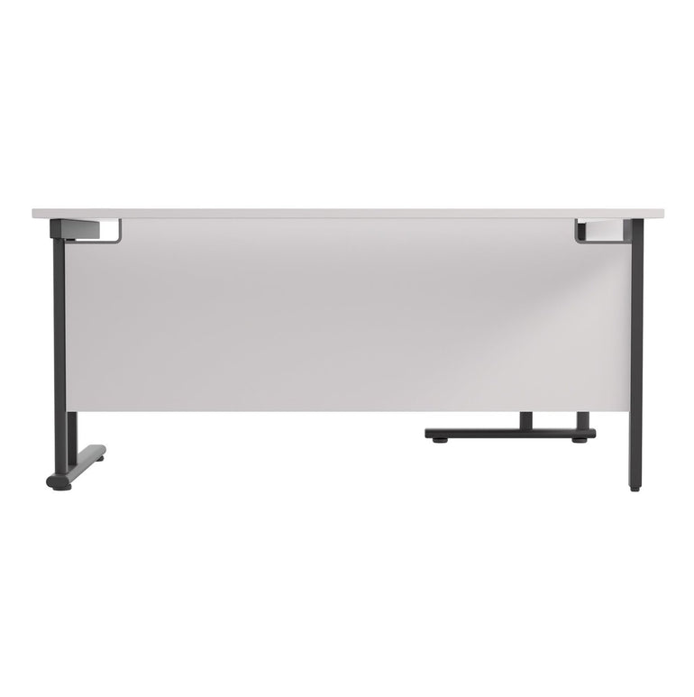 Twin Upright Left Hand 1600mm Crescent Desk