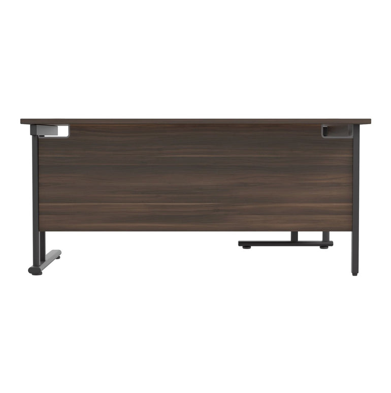 Twin Upright Left Hand 1600mm Crescent Desk