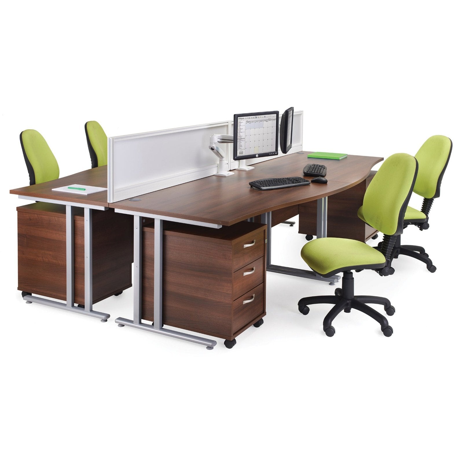 Maestro 25 cantilever leg straight desk 800 deep - Office Products Online