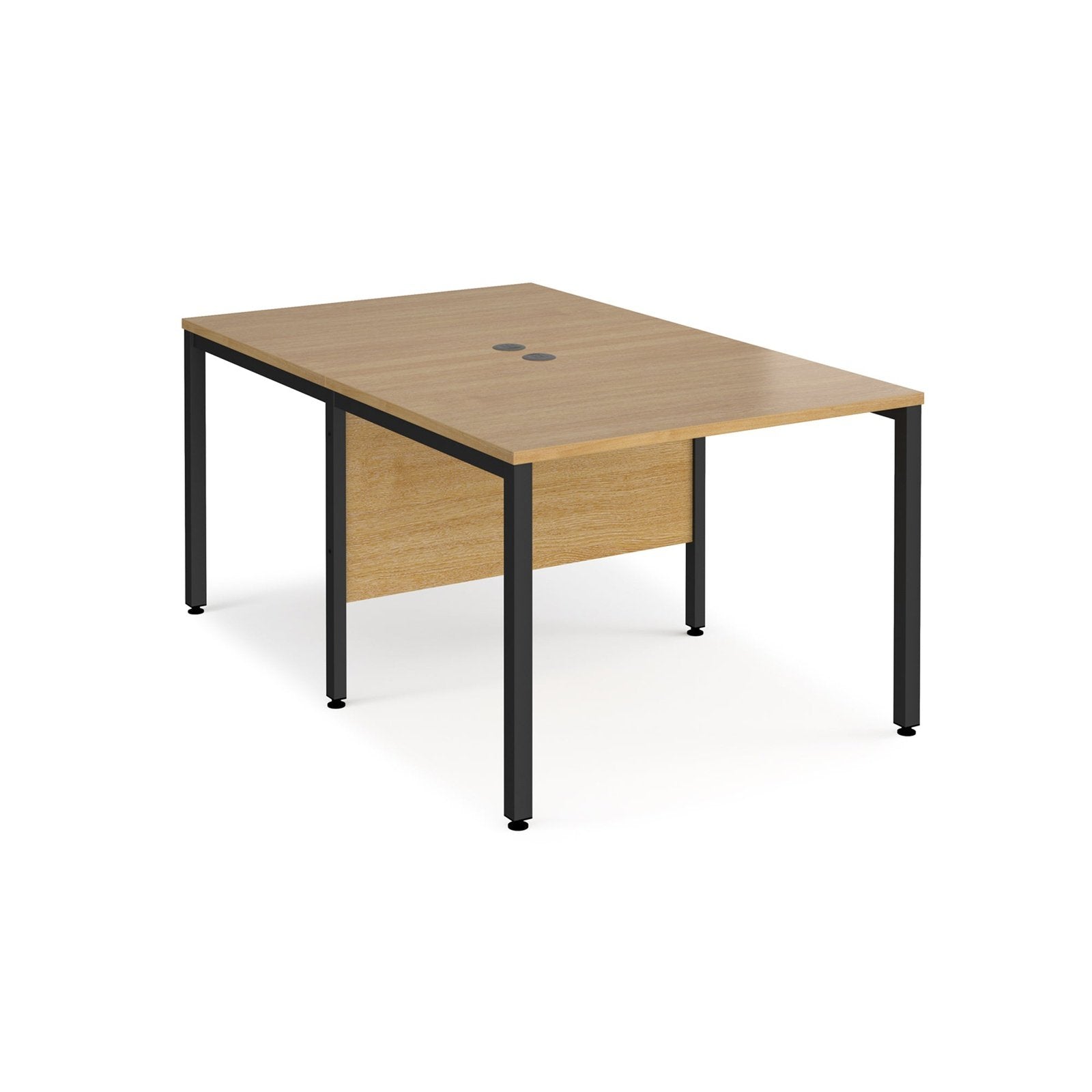 Maestro 25 bench leg to back straight desks 1600 deep - Office Products Online