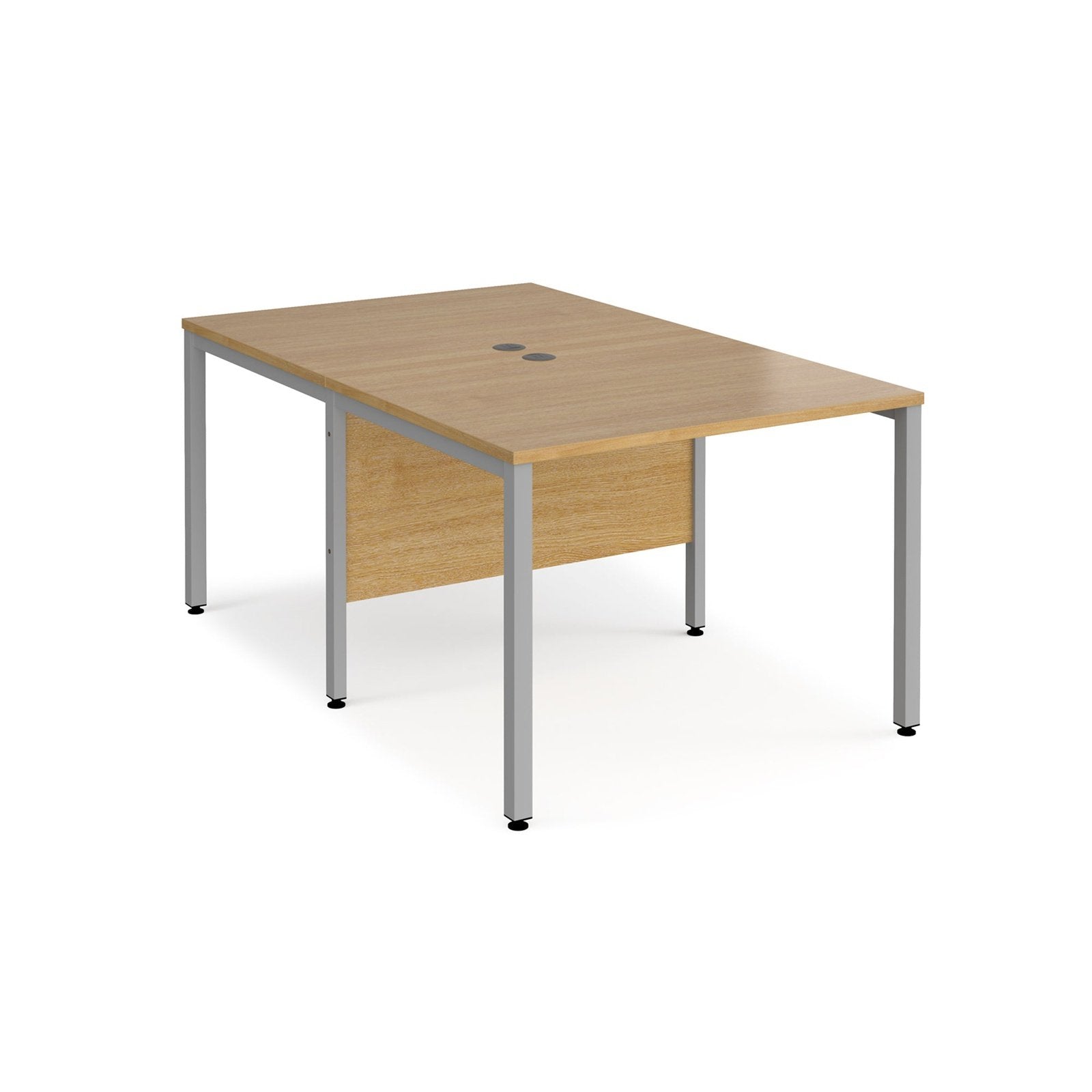 Maestro 25 bench leg to back straight desks 1600 deep - Office Products Online