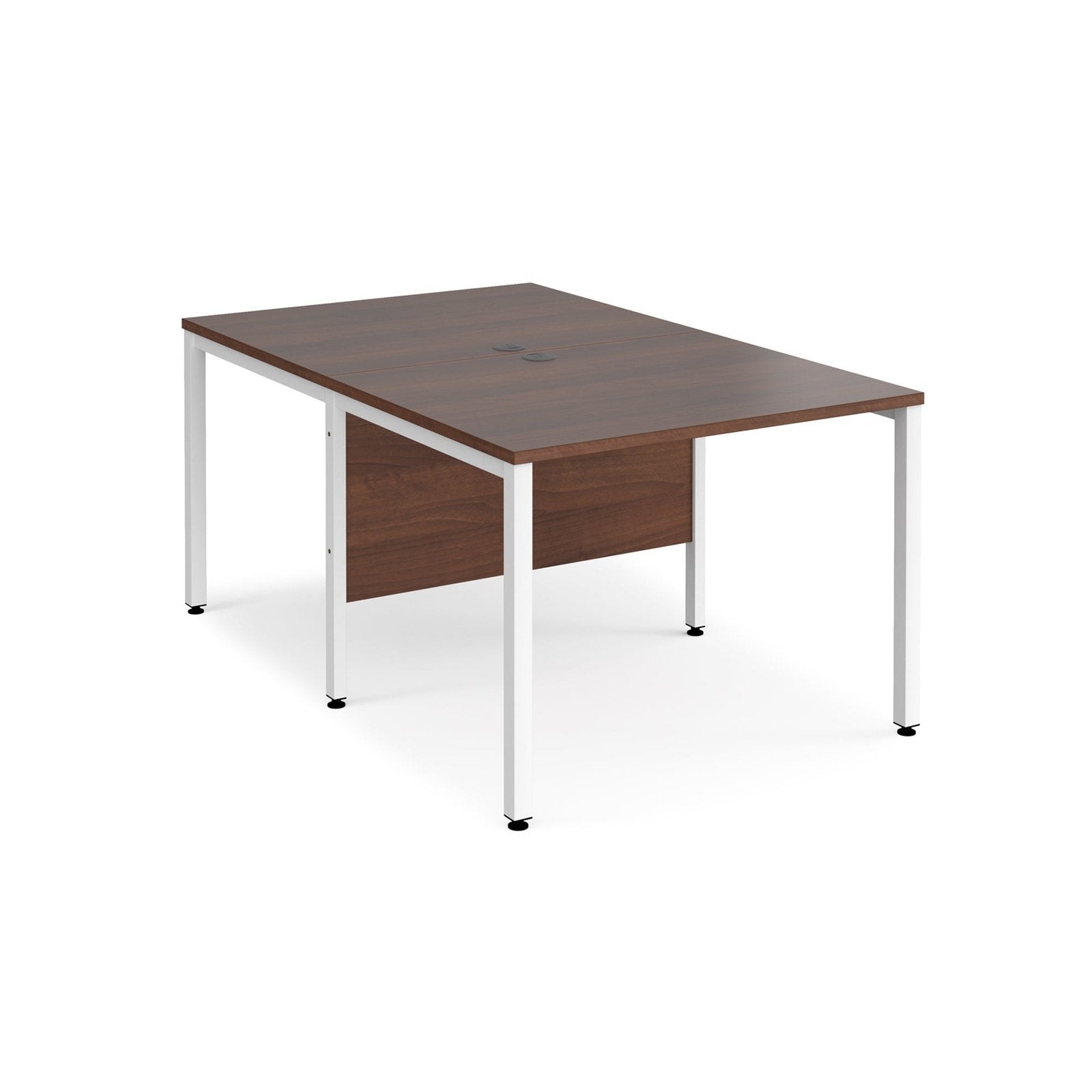 Maestro 25 bench leg to back straight desks 1600 deep - Office Products Online