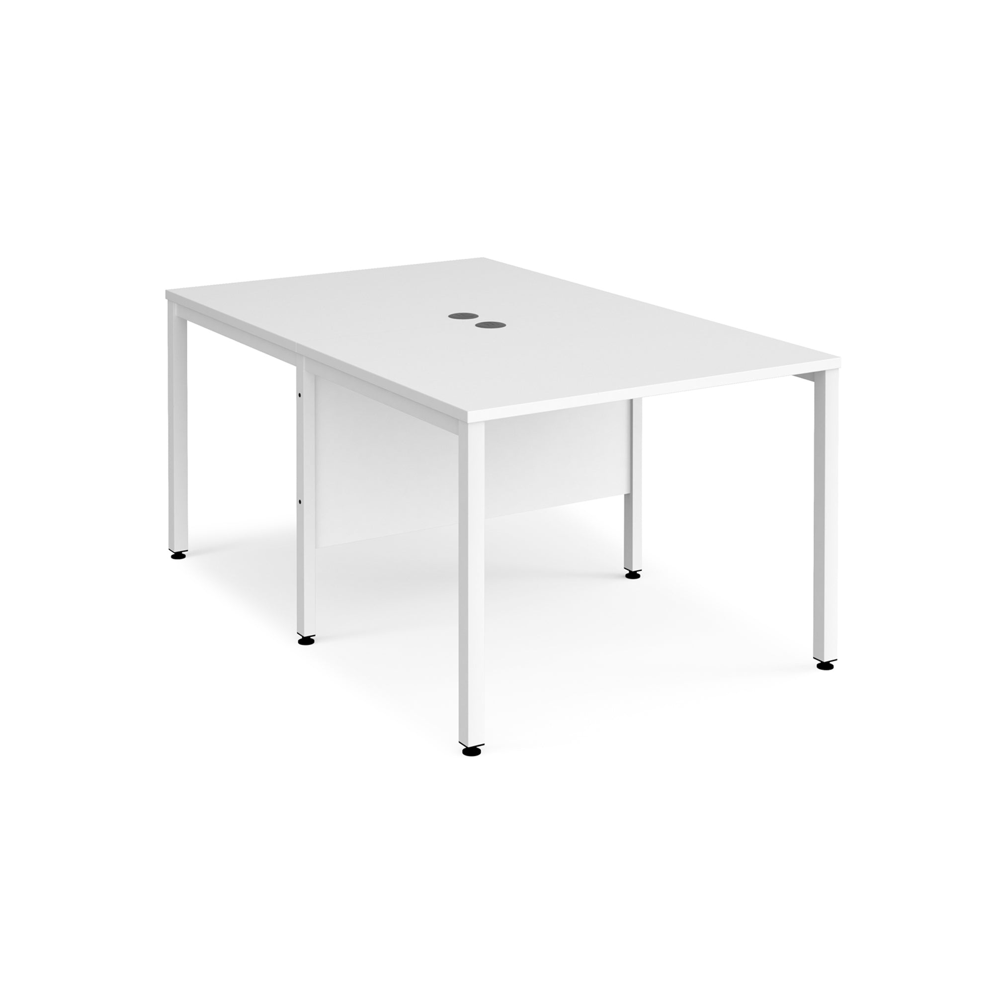 Maestro 25 bench leg to back straight desks 1600 deep - Office Products Online