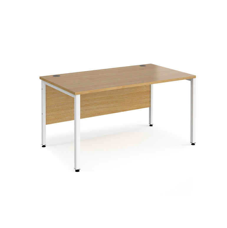 Maestro 25 bench leg straight desk 800 deep - Office Products Online