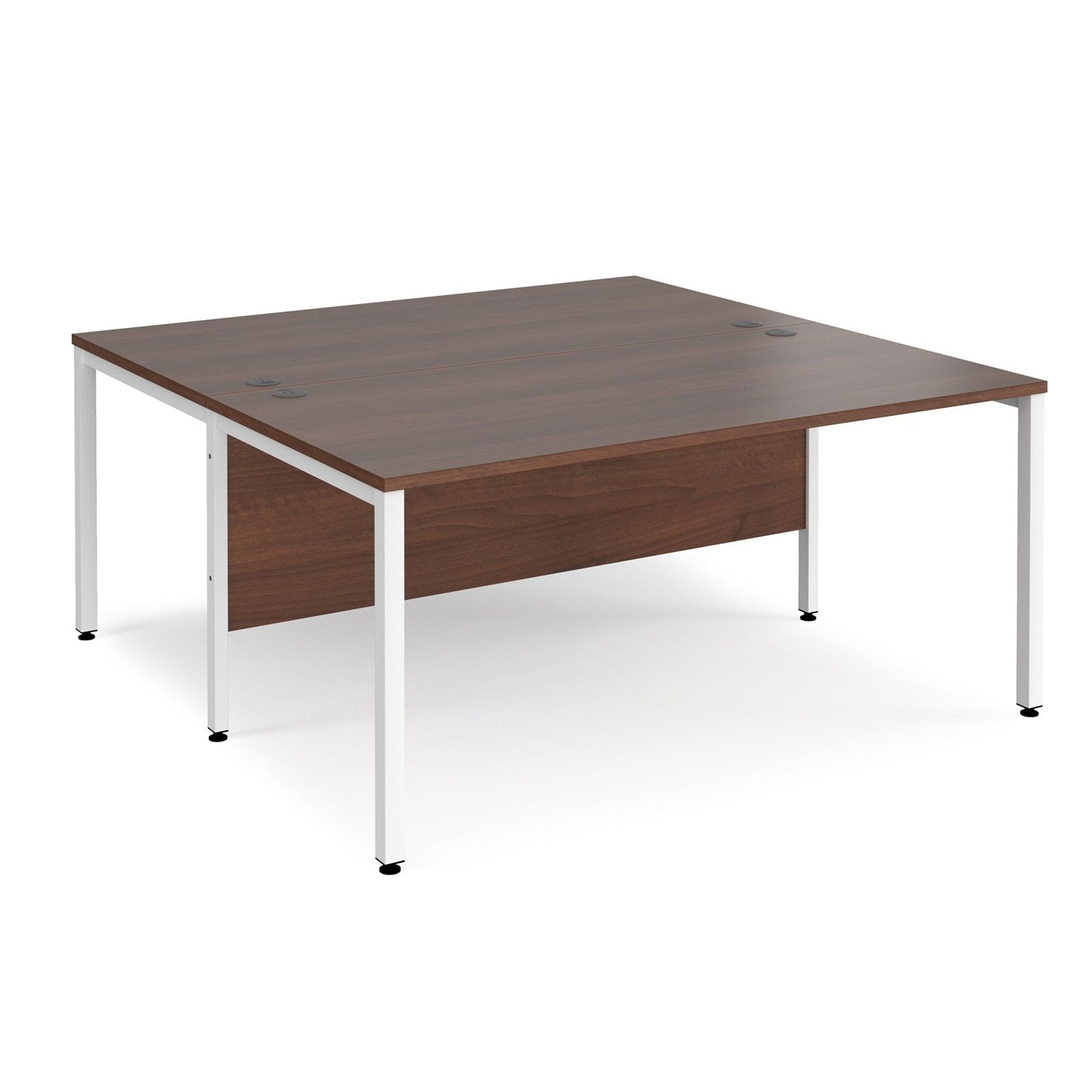 Maestro 25 bench leg to back straight desks 1600 deep - Office Products Online