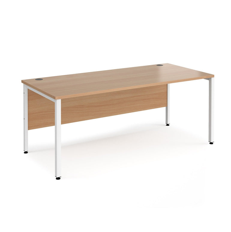 Maestro 25 bench leg straight desk 800 deep - Office Products Online