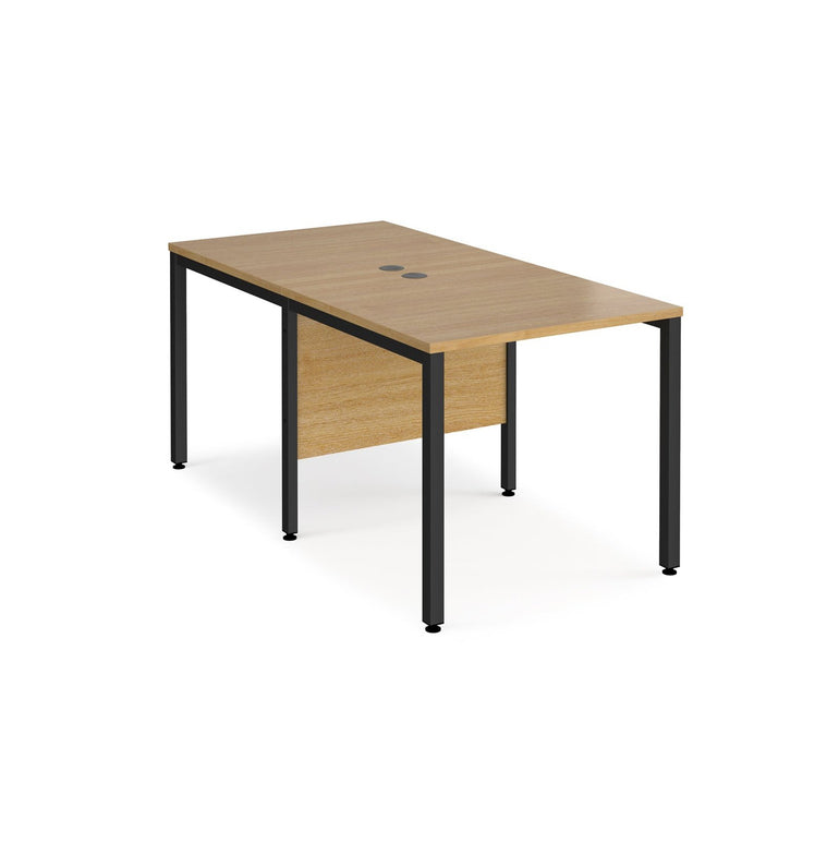 Maestro 25 bench leg to back straight desks 1600 deep - Office Products Online