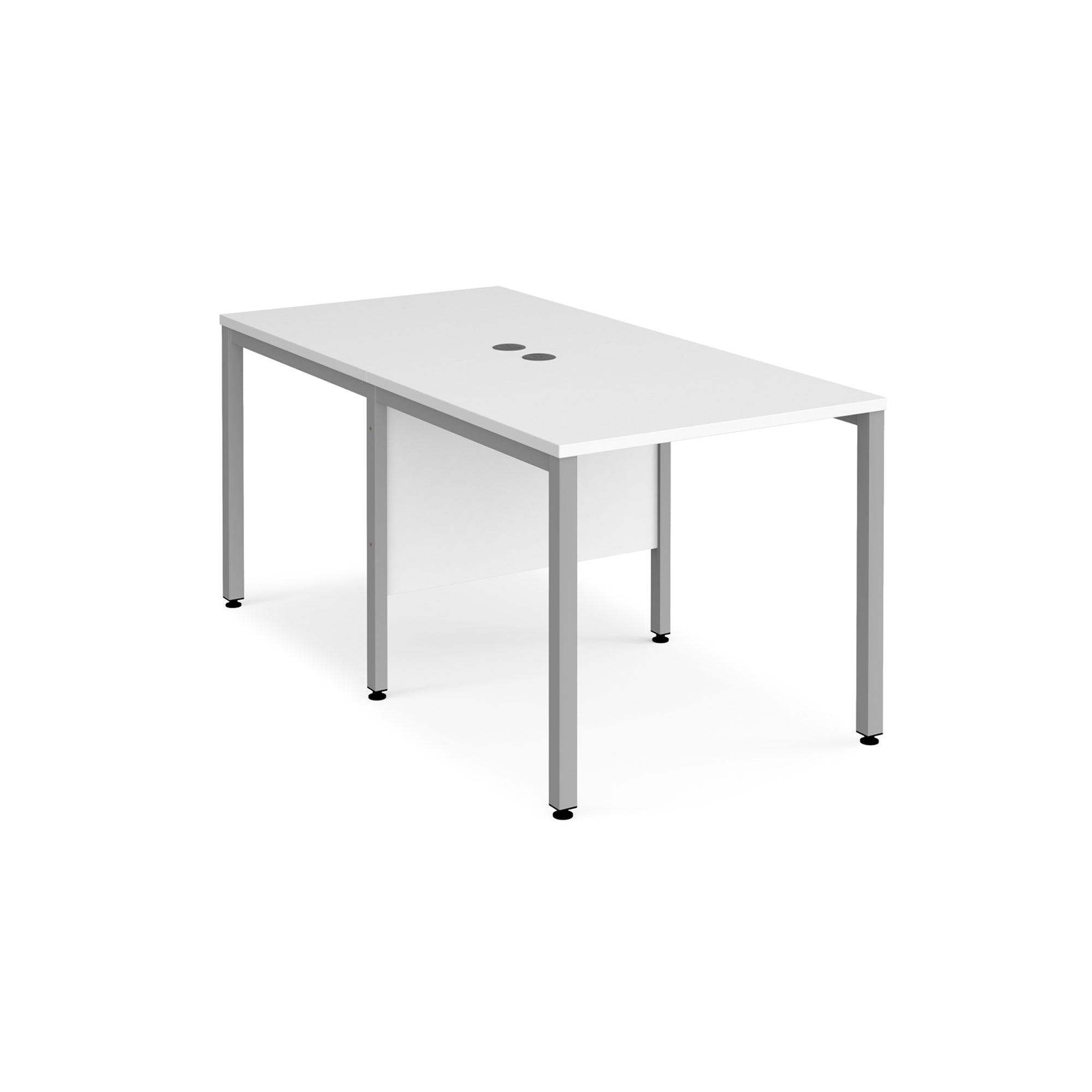 Maestro 25 bench leg to back straight desks 1600 deep - Office Products Online