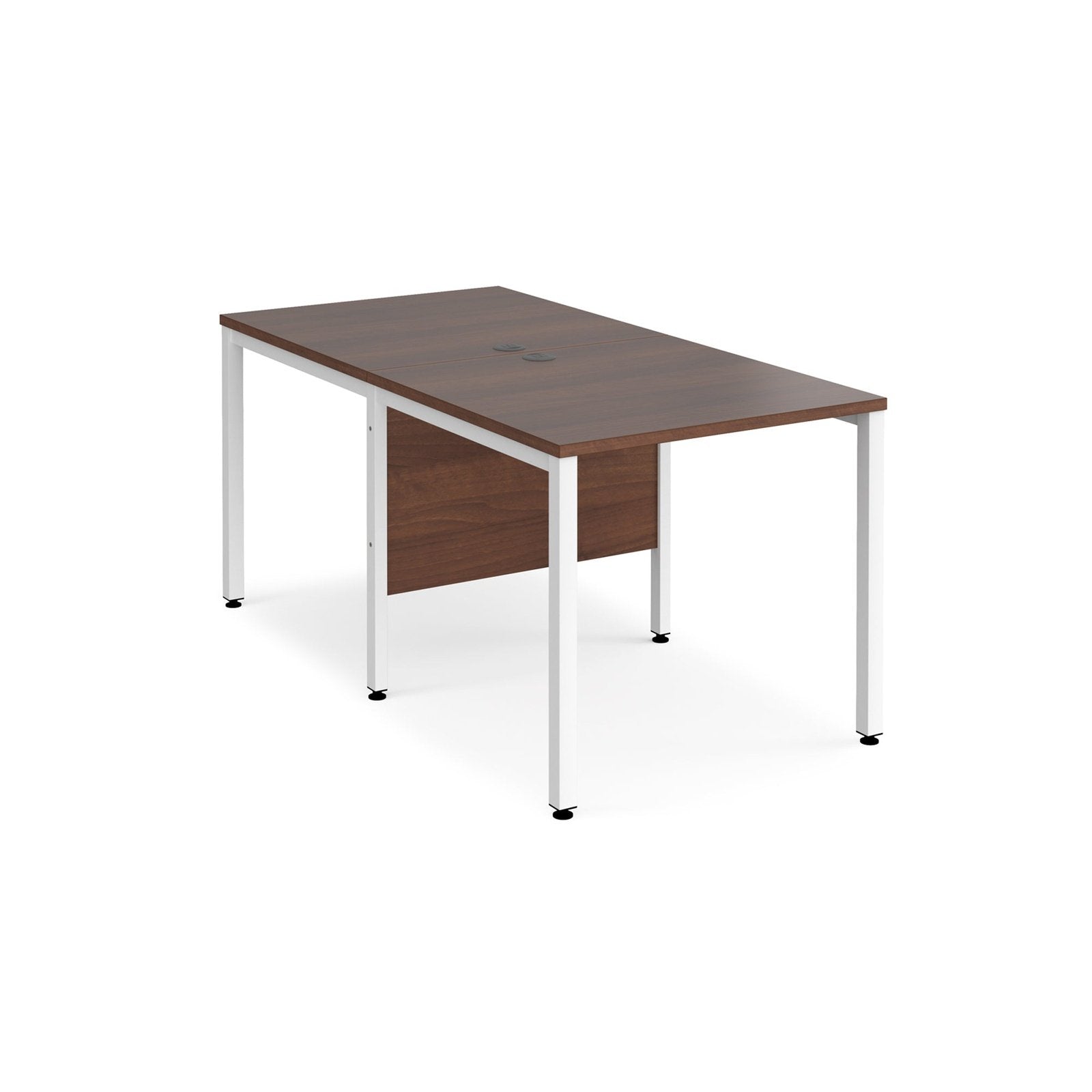 Maestro 25 bench leg to back straight desks 1600 deep - Office Products Online