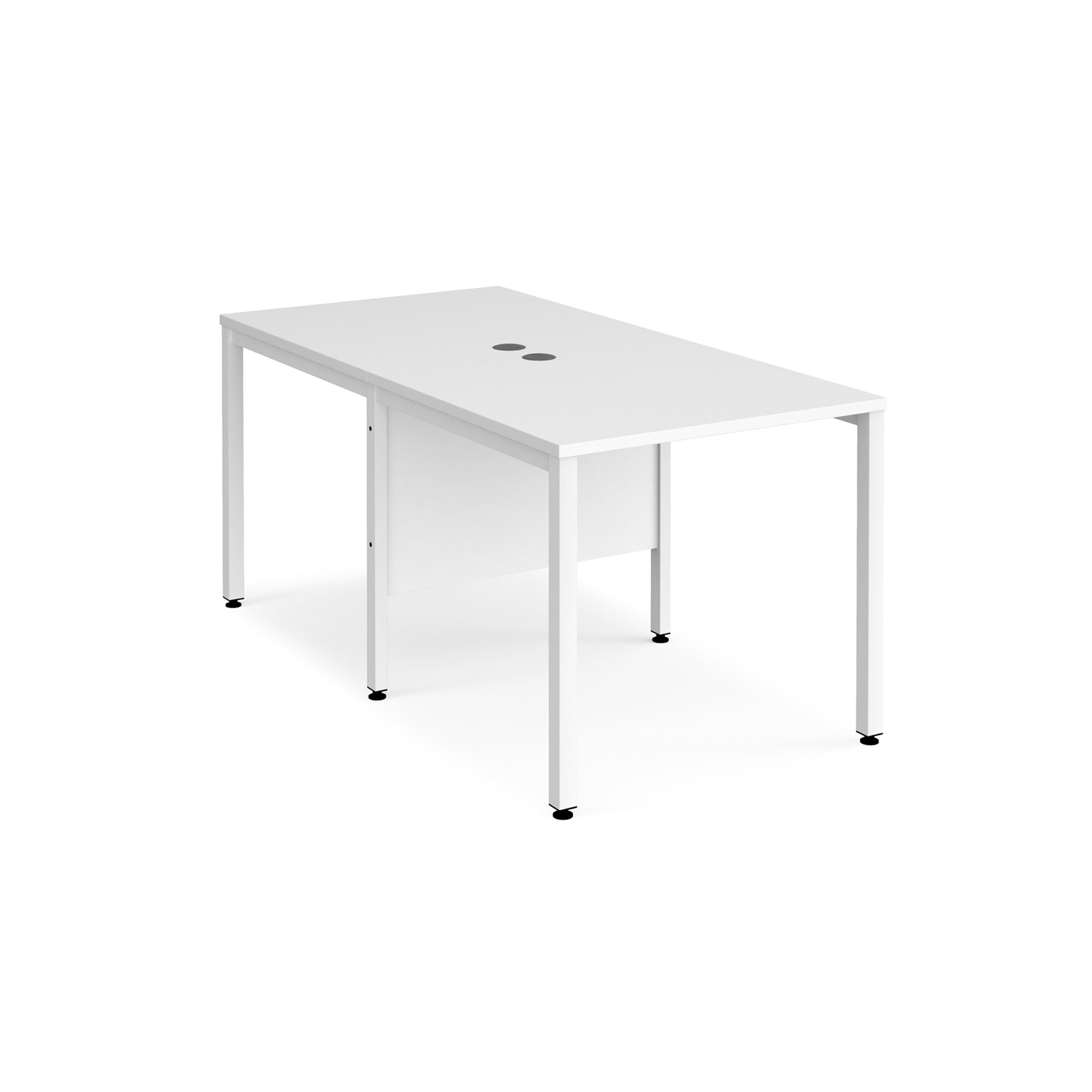 Maestro 25 bench leg to back straight desks 1600 deep - Office Products Online