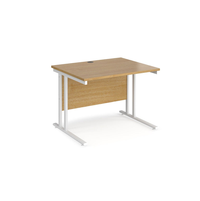 Maestro 25 cantilever leg straight desk 800 deep - Office Products Online