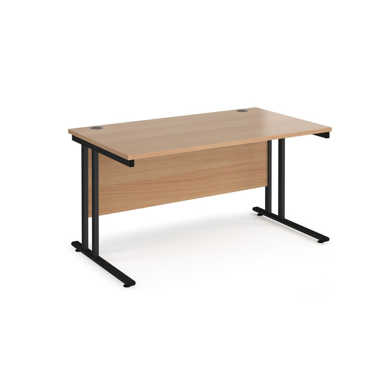 Maestro 25 cantilever leg straight desk 800 deep - Office Products Online