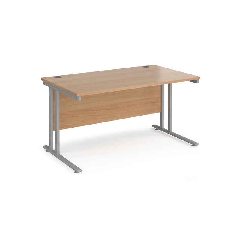 Maestro 25 cantilever leg straight desk 800 deep - Office Products Online