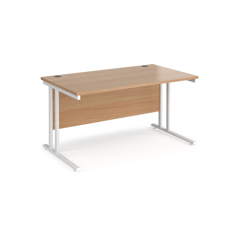 Maestro 25 cantilever leg straight desk 800 deep - Office Products Online