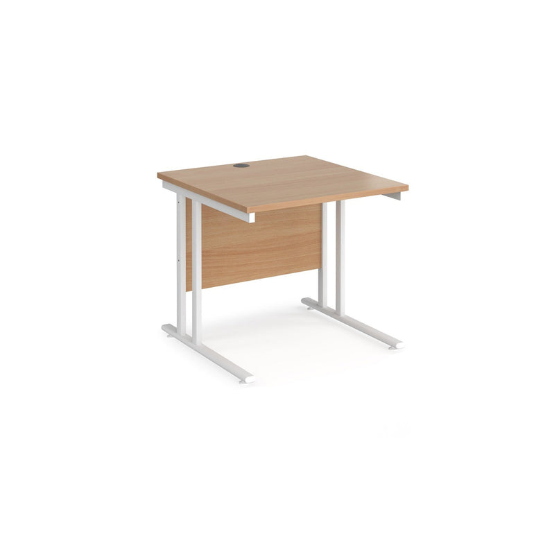 Maestro 25 cantilever leg straight desk 800 deep - Office Products Online