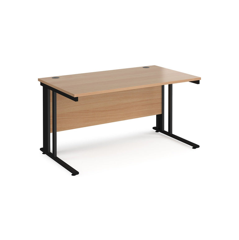 Maestro 25 cable managed leg straight desk 800 deep - Office Products Online