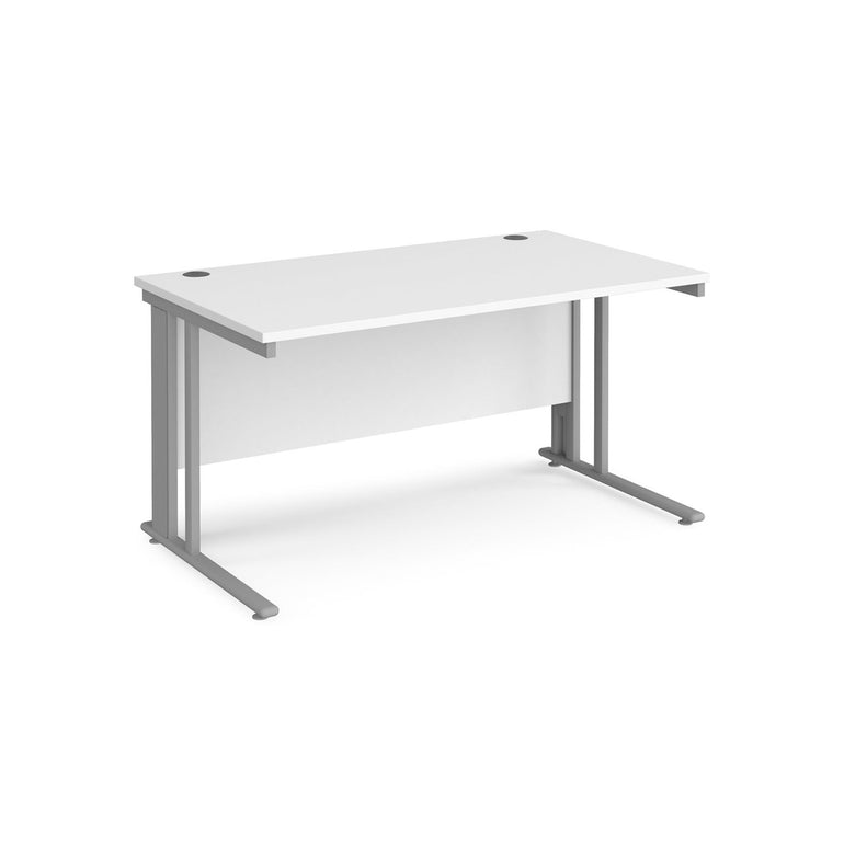 Maestro 25 cable managed leg straight desk 800 deep - Office Products Online