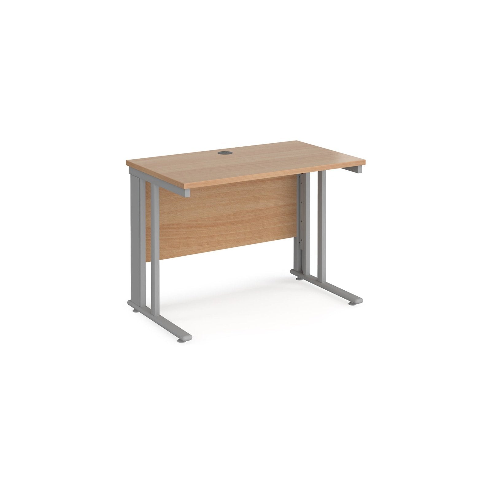 Maestro 25 cable managed leg straight desk 600 deep - Office Products Online