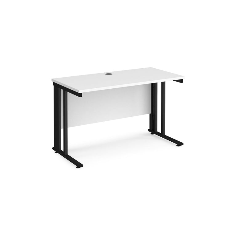 Maestro 25 cable managed leg straight desk 600 deep - Office Products Online